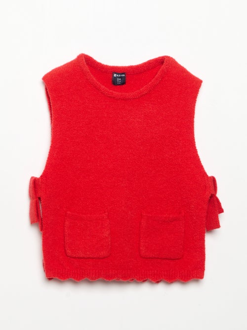 Jersey sin mangas con bufanda desmontable - Kiabi