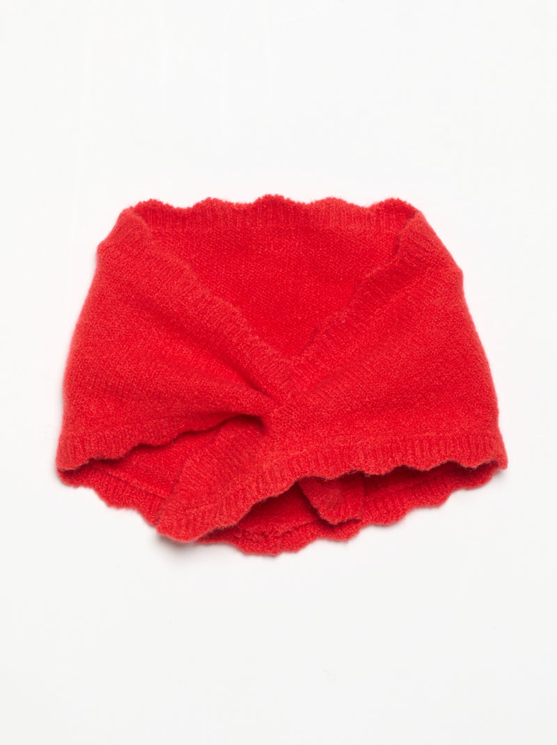 Jersey sin mangas con bufanda desmontable Rojo - Kiabi