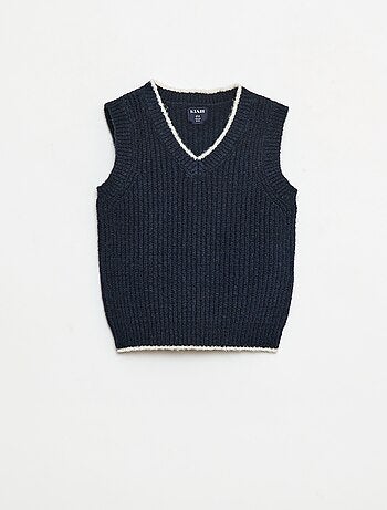Jersey sin mangas con cuello en V