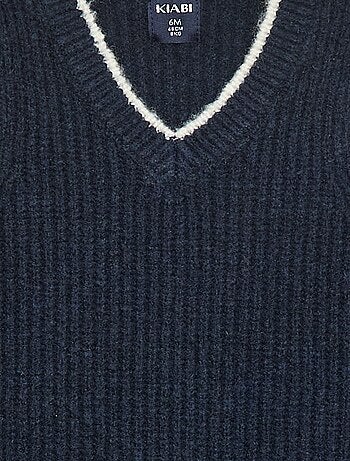 Jersey sin mangas con cuello en V