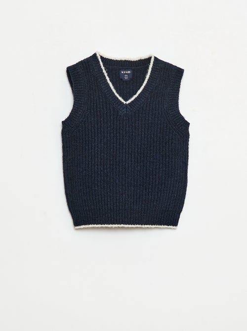 Jersey sin mangas con cuello en V - Kiabi
