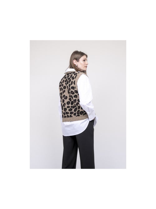 Jersey sin mangas con estampado leopardo KURTINA - Kiabi