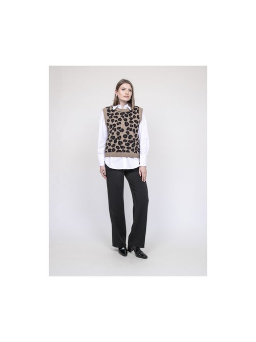 Jersey sin mangas con estampado leopardo KURTINA - Kiabi