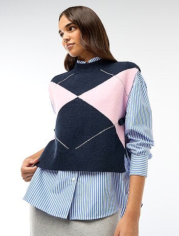 Jersey sin mangas con lazos para anudar en los laterales