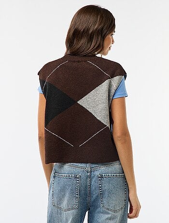 Jersey sin mangas con lazos para anudar en los laterales