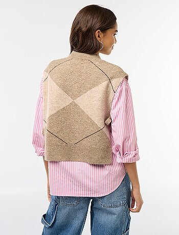 Jersey sin mangas con lazos para anudar en los laterales