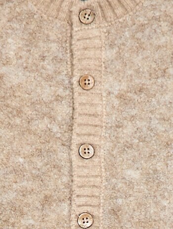 Jersey sin mangas de punto bouclé