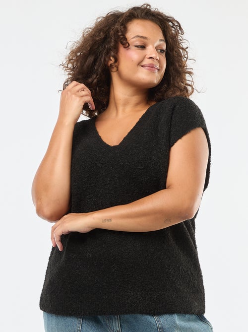 Jersey sin mangas de punto fino - Kiabi