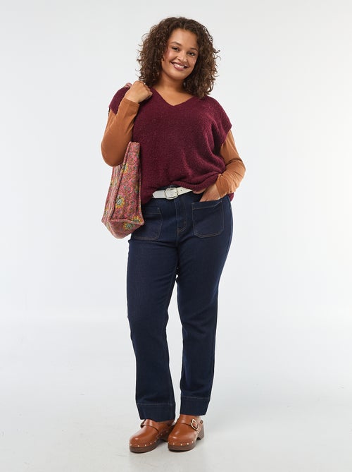 Jersey sin mangas de punto fino - Kiabi