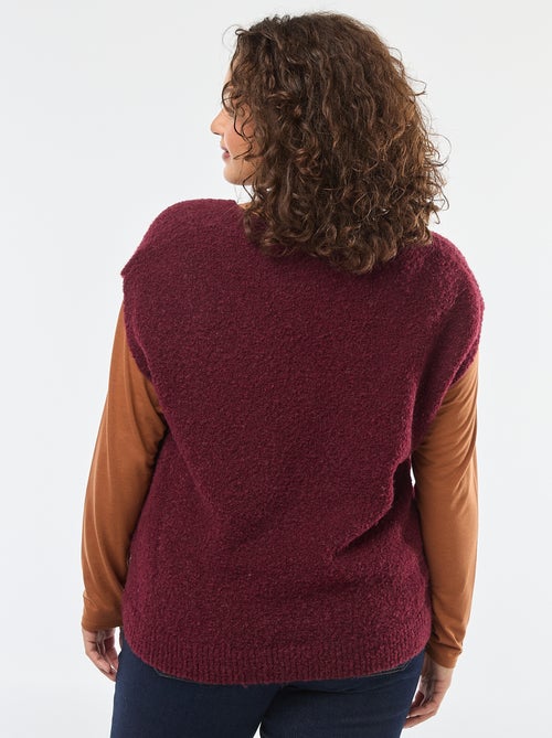 Jersey sin mangas de punto fino - Kiabi