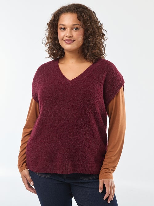 Jersey sin mangas de punto fino - Kiabi