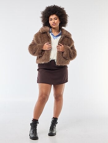 Jersey sin mangas de punto trenzado