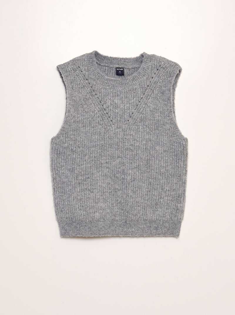Jersey sin mangas GRIS - Kiabi