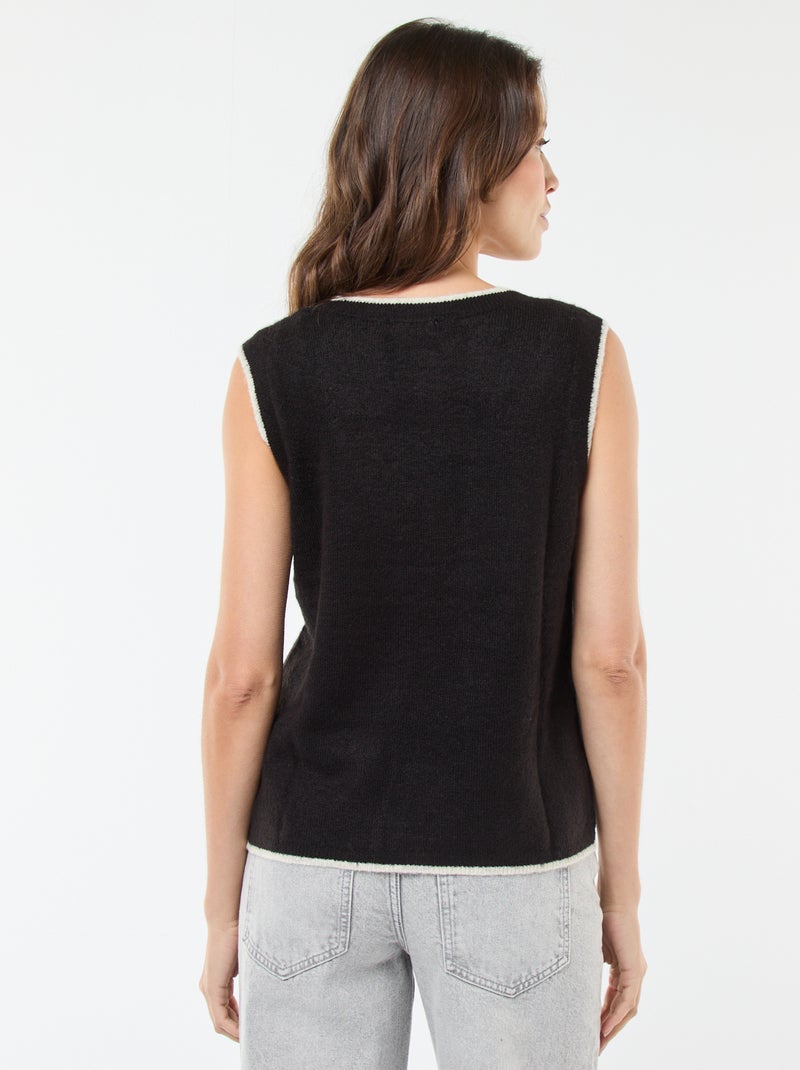 Jersey sin mangas 'JDY' Negro - Kiabi