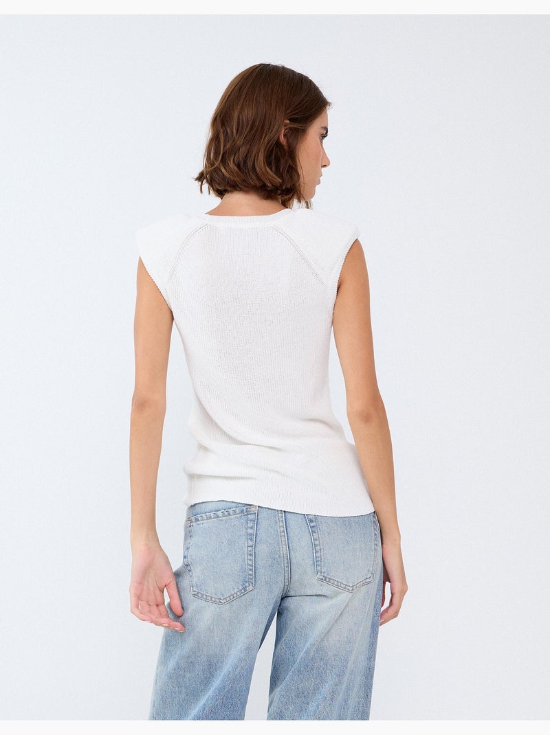 Jersey sin mangas, mo fashion Beige - Kiabi