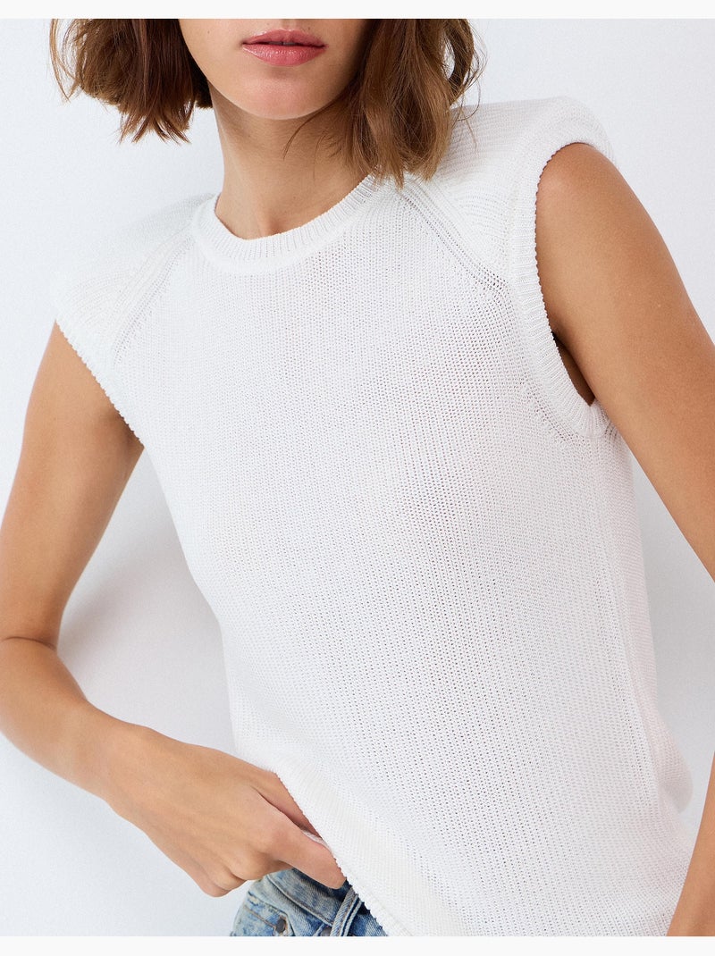 Jersey sin mangas, mo fashion Beige - Kiabi
