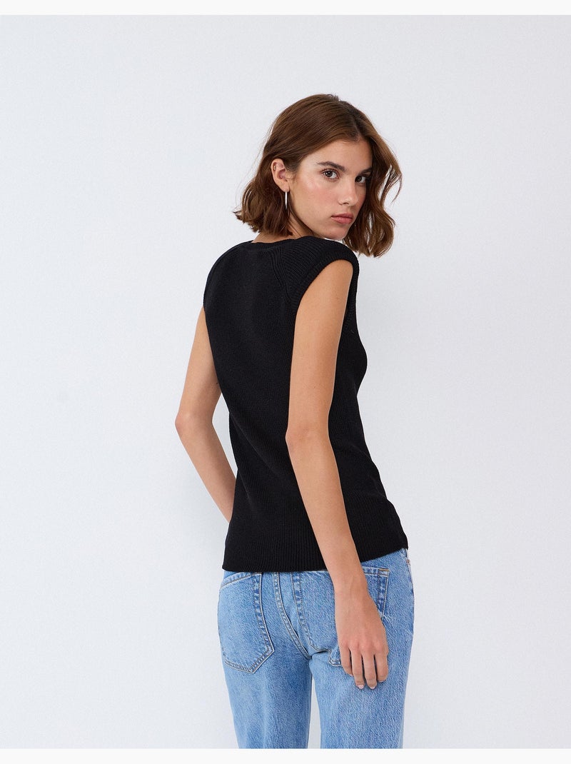 Jersey sin mangas, mo fashion Negro - Kiabi