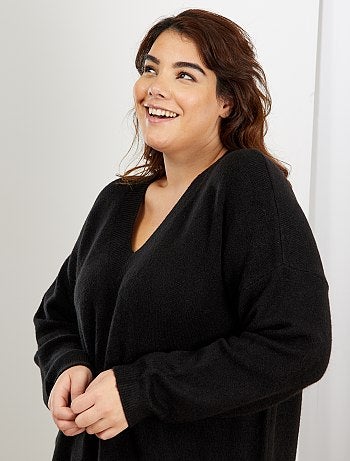 Jersey suave con cuello de pico - Kiabi