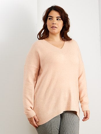 Jersey suave con cuello de pico - Kiabi