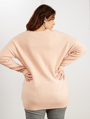 Jersey suave con cuello de pico - Kiabi