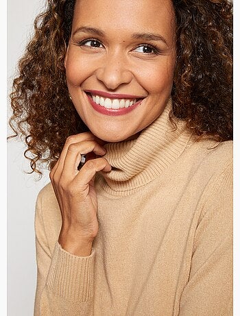 Jersey suave de cuello vuelto y manga larga - Afibel