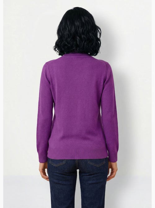 Jersey suave de cuello vuelto y manga larga - Afibel - Kiabi