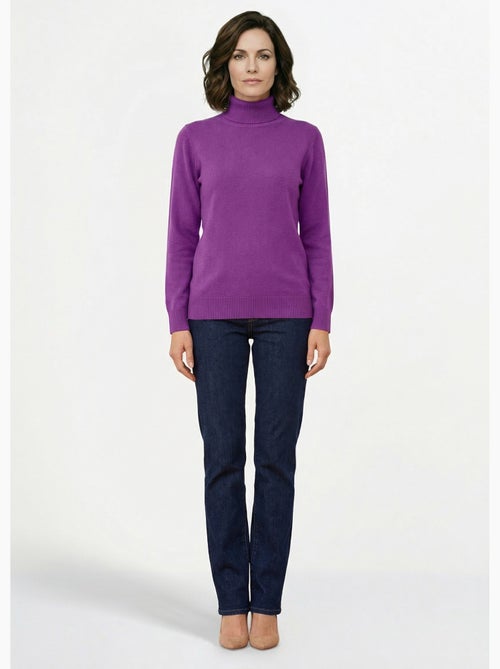 Jersey suave de cuello vuelto y manga larga - Afibel - Kiabi