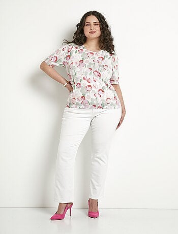 Jersey suave de manga corta y cuello redondo - Afibel