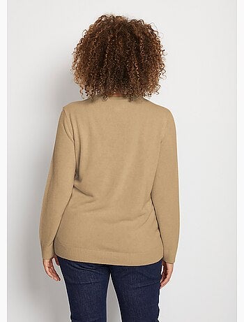 Jersey suave de manga larga con cuello redondo - Afibel