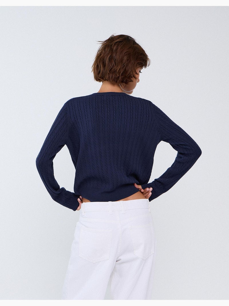 Jersey tejido con viscosa, mo fashion Azul - Kiabi