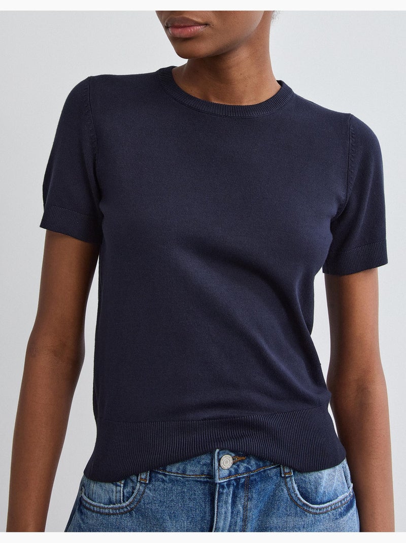 Jersey tejido, MO Fashion Azul - Kiabi