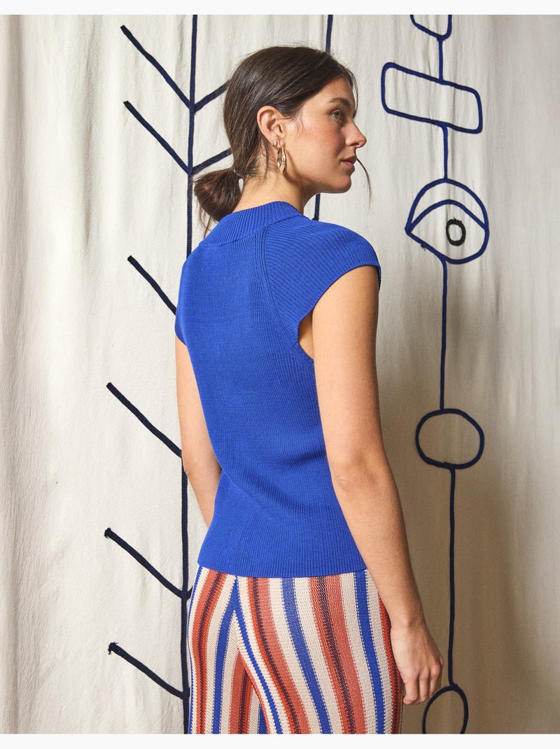 Jersey tejido, MO Fashion Azul - Kiabi