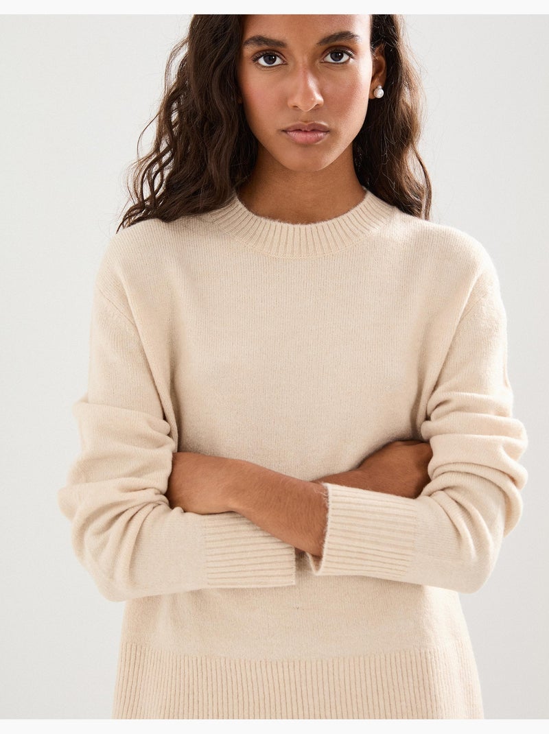 Jersey tejido, MO Fashion Beige - Kiabi