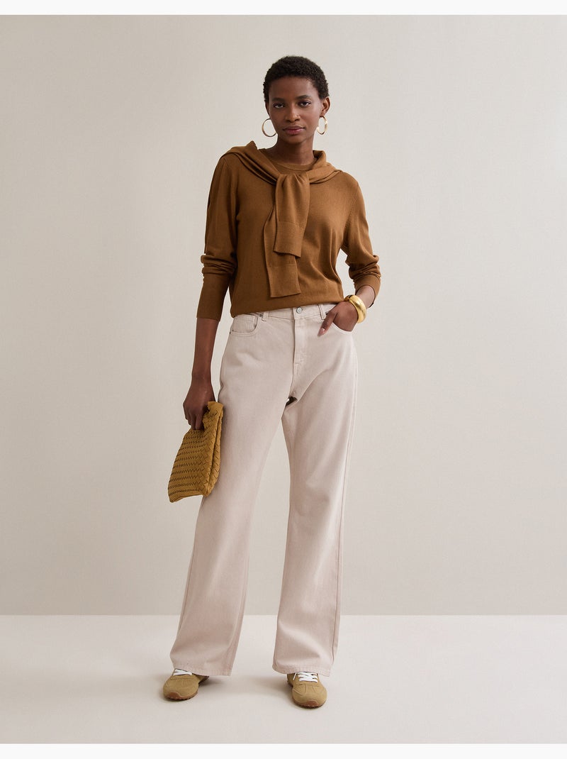 Jersey tejido, MO Fashion Beige - Kiabi