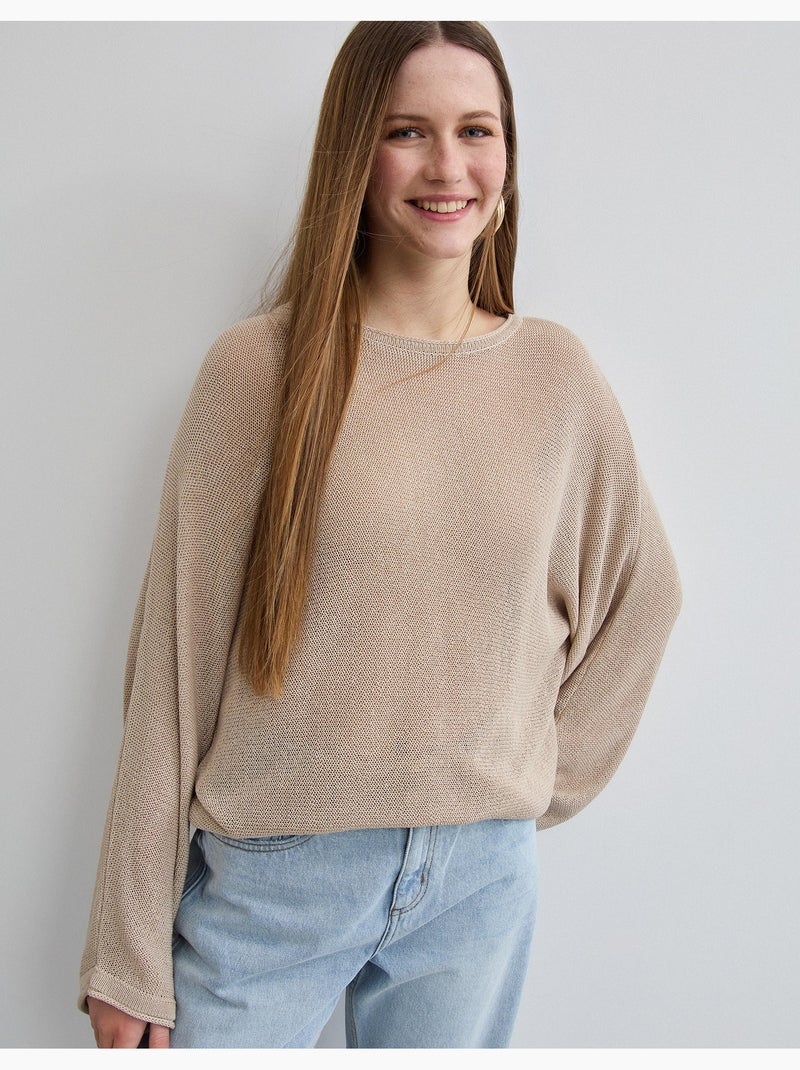 Jersey tejido, MO Fashion Beige - Kiabi