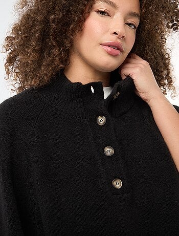 Jersey tipo capa de punto grueso