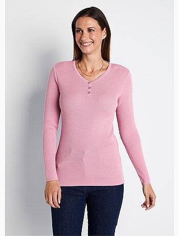 Jersey tunecino de escote con lana merino - Afibel