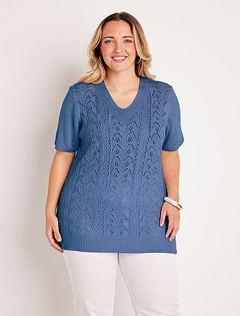 Jersey túnica largo cuello pico