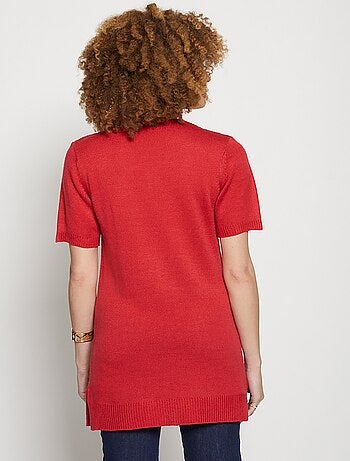 Jersey túnica largo cuello pico