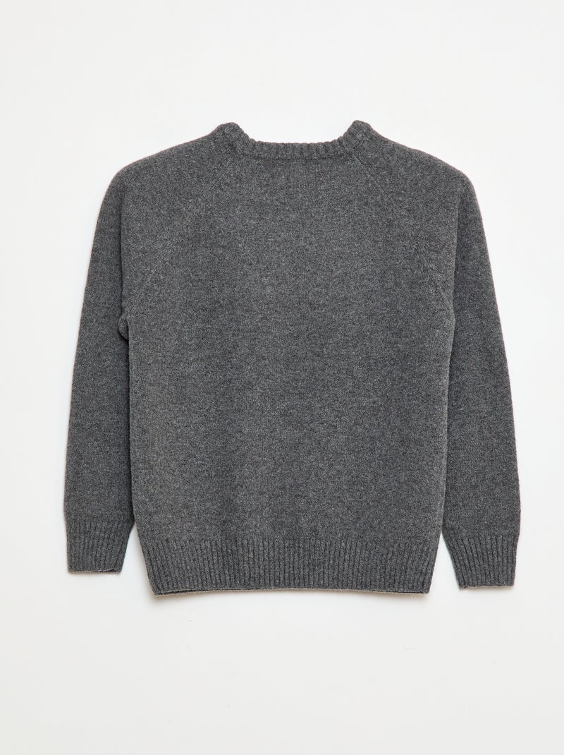 Jersey ultra suave con mensaje Gris - Kiabi