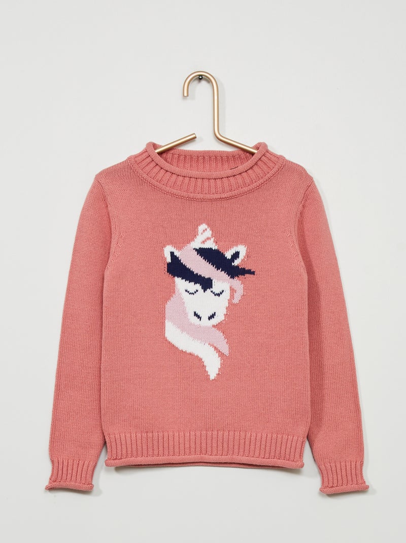 Jersey 'unicornio' rosa - Kiabi