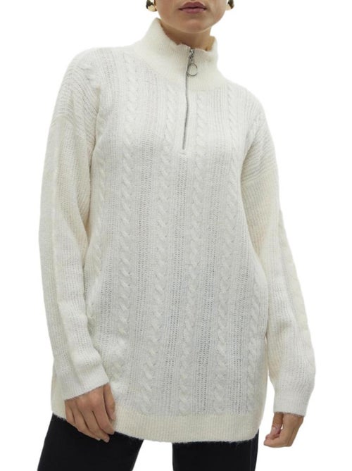 Jersey Vero Moda de Mujer con Cremallera 1/4 - Talla XL - Kiabi Jersey Vero Moda de Mujer con Cremallera 1/4 - Talla XL - Kiabi