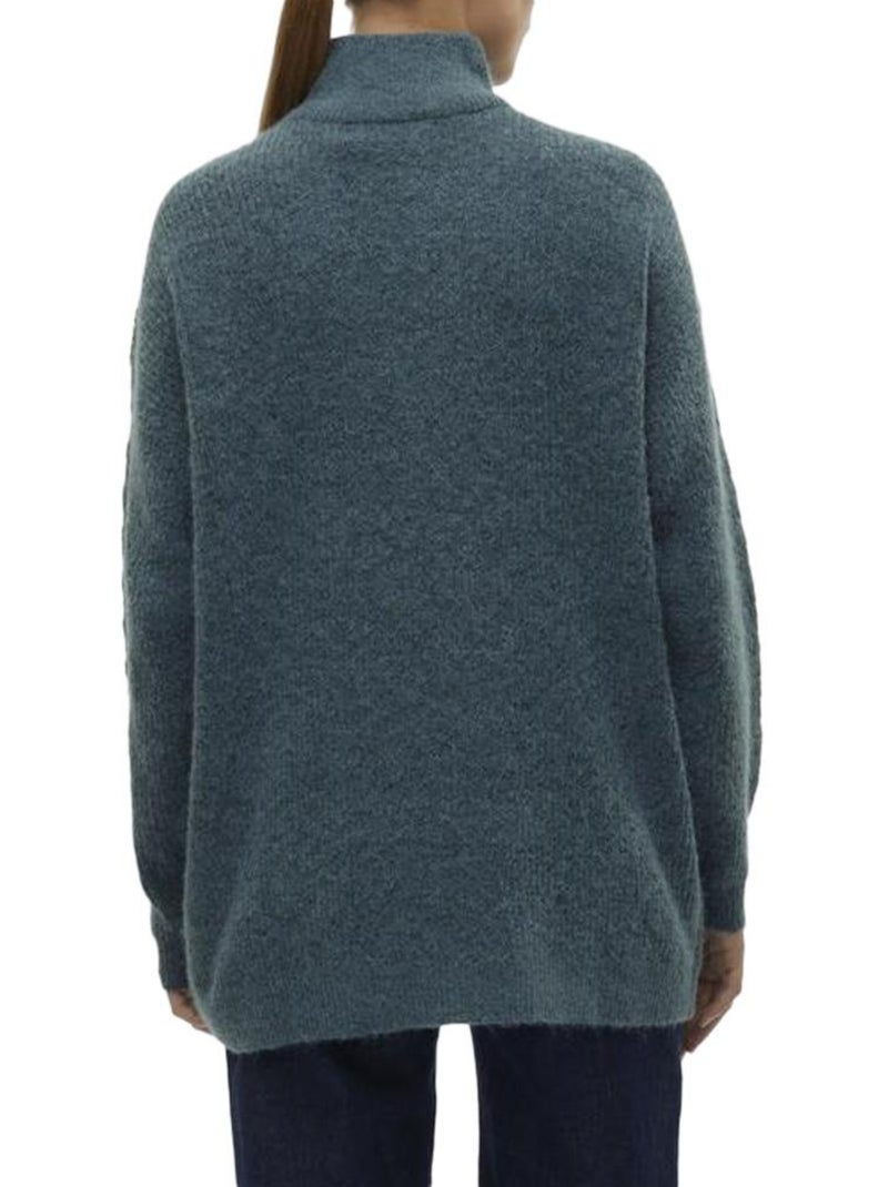Jersey Vero Moda de Mujer con Cremallera 1/4 Azul - Kiabi