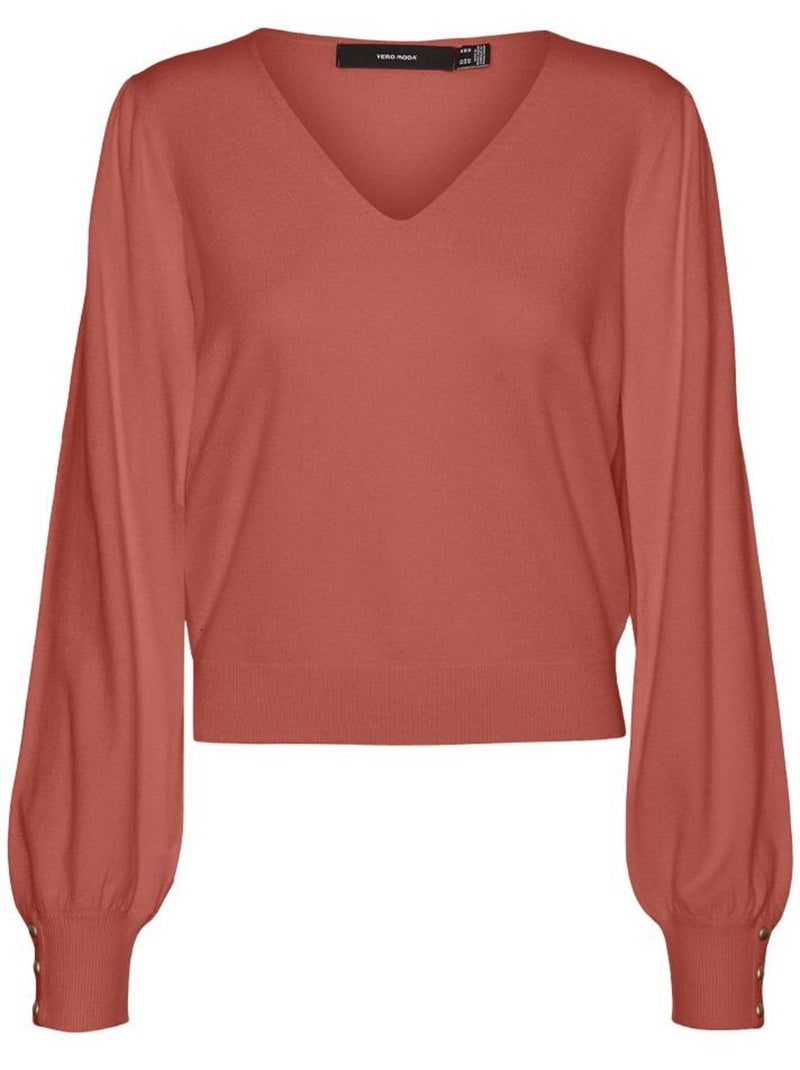 Jersey Vero Moda para mujer, color Marrón tabaco - Kiabi