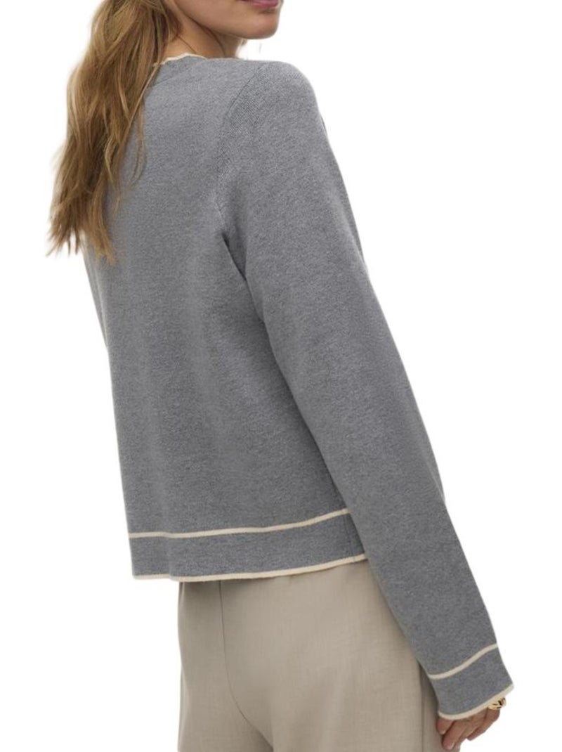 Jersey vero moda para mujer Gris plateado - Kiabi
