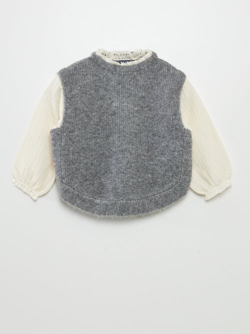 Jersey y blusa 2 en 1 - Kiabi