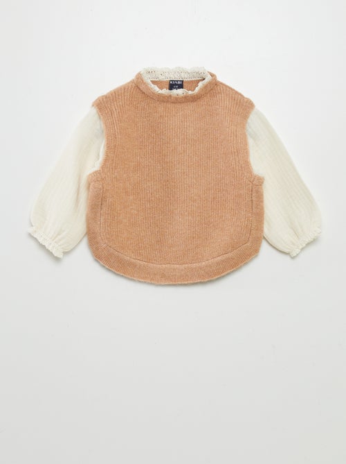 Jersey y blusa 2 en 1 - Kiabi