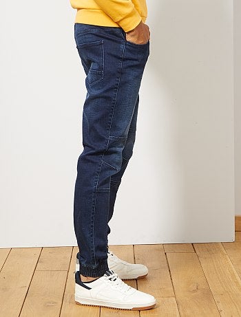 Jogg jean slim con costuras en las rodillas - Kiabi