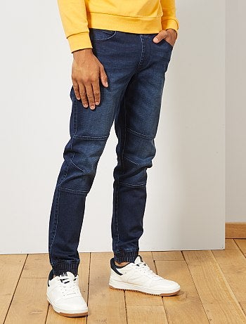 Jogg jean slim con costuras en las rodillas - Kiabi