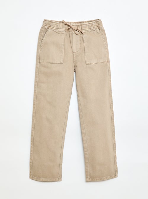 Jogger con cintura elástica y cordón ajustable - Kiabi